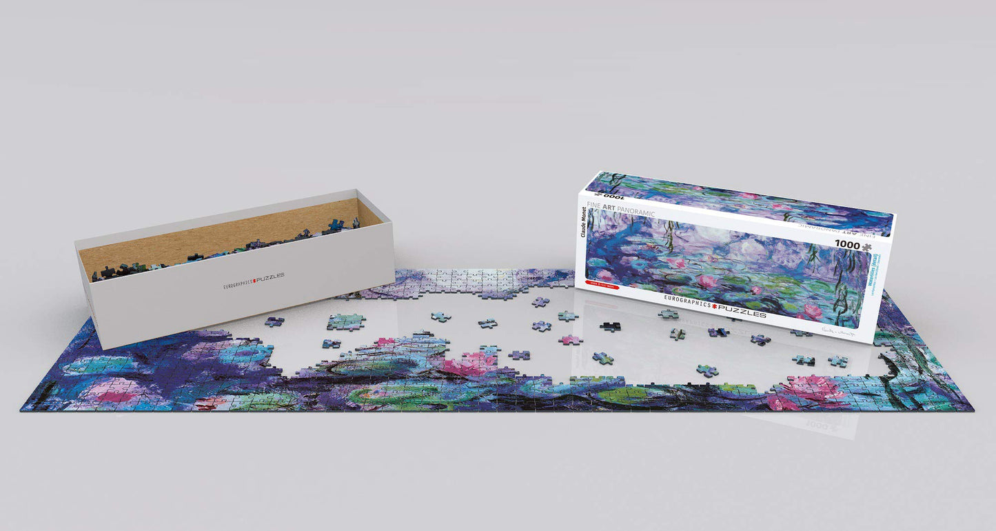 EuroGraphics Waterlilies Puzzle, 1000 Pieces, Cardboard, Various Colors, Model 6010-4366