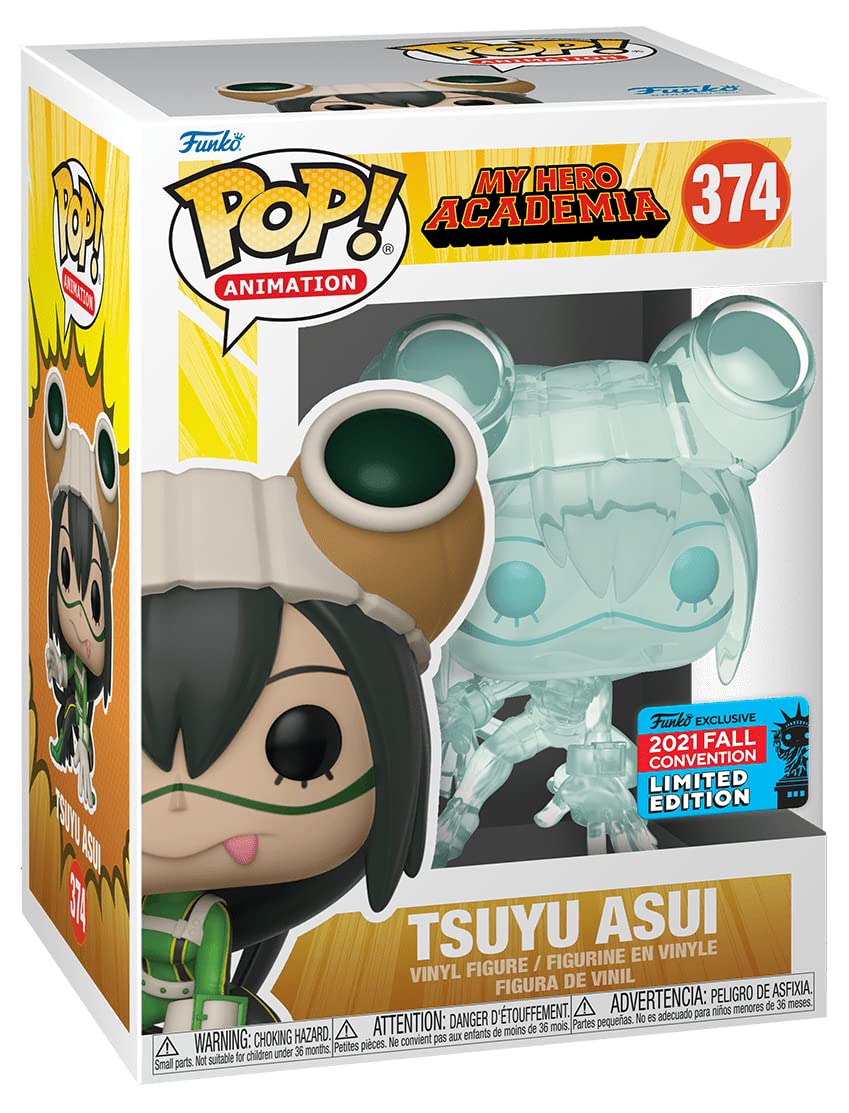Funko Pop! Animation: My Hero Academia - Tsuyu Asui (Translucent) 2021 Fall Convention Exclusive - Shared Sticker