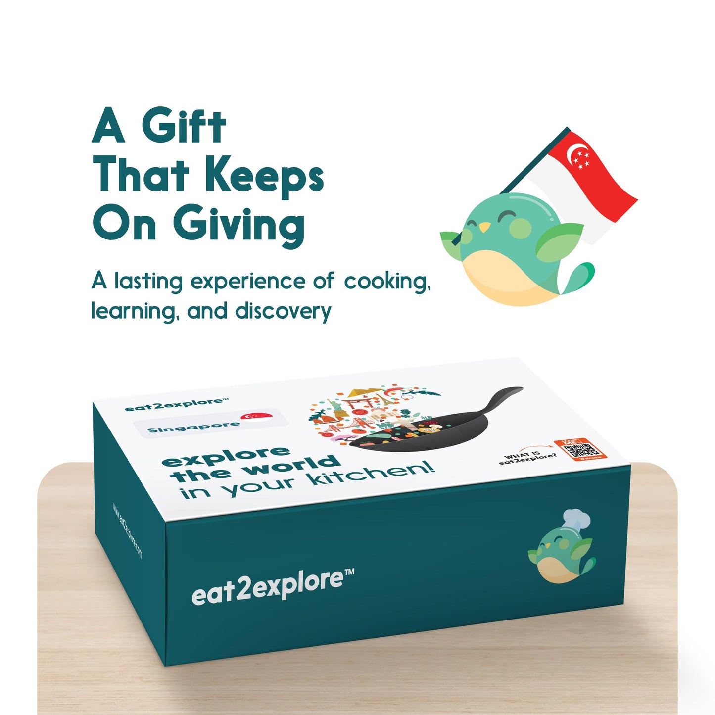 Eat2Explore Cooking Kits For Kids - Interactive & Educational Set With 3 Recipe Cards, Key Ingredients & Cooking Tools - Ideal I