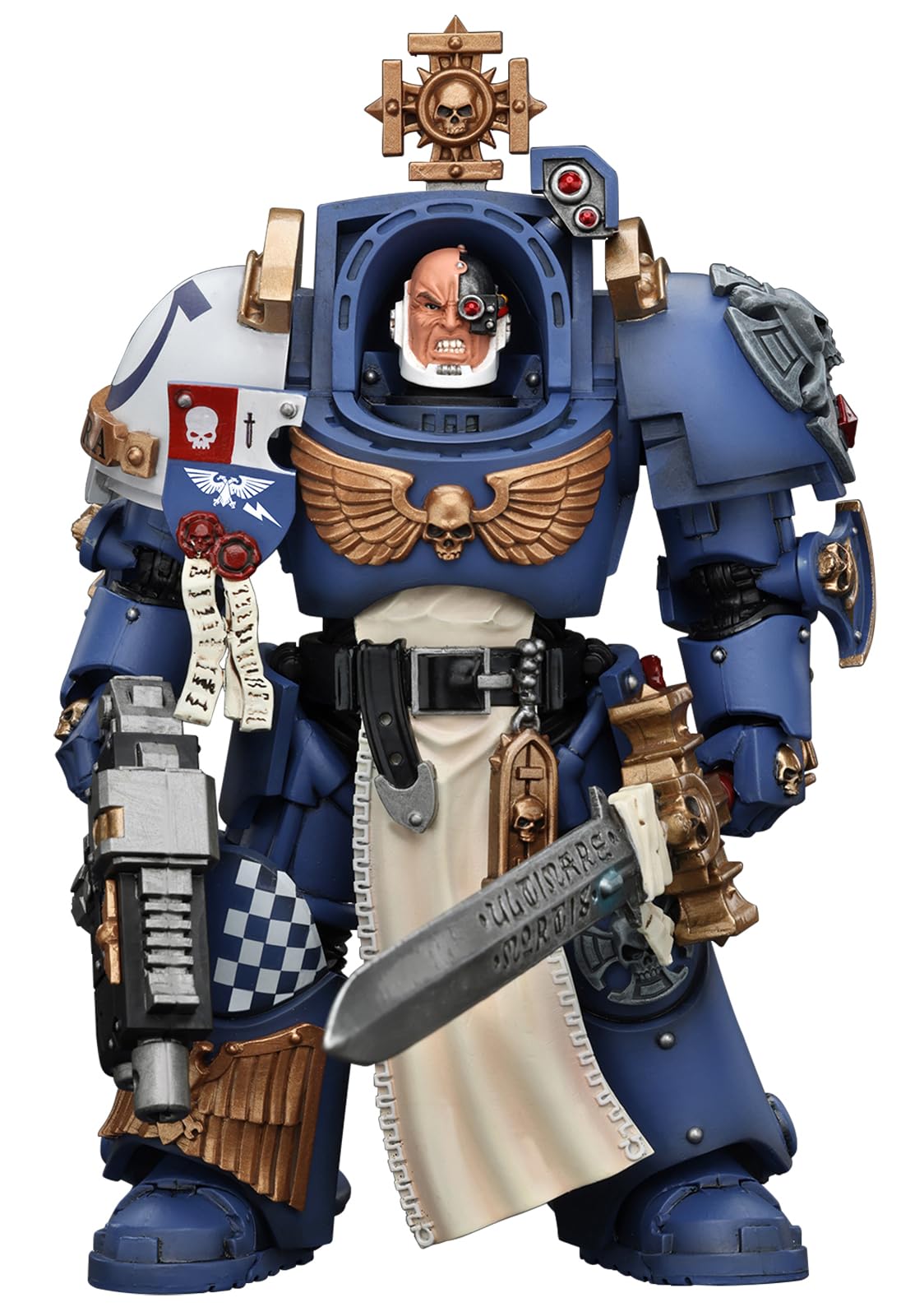 Joytoy Warhammer 40K 1/18 Action Figures, Ultramarines Captain In Terminator Armour Perfect For Collectors & Decor, Ideal Gift F