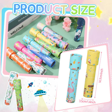 30 Pcs Classic Kaleidoscopes Vintage Kaleidoscope Toys, Return Gifts For Kids Birthday Mini Kaleidoscope Kit For School Classroom Prizes, Stock Stuffers Bag Fillers, Random Colors (Cute Style)