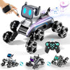 BLF FUN Remote Control Robot Boys Toys 6-8, 8WD Gesture Sensing Stunt Rc Robot Dog for Kid Boys 8-12, RC Car Robot Toys for Boys