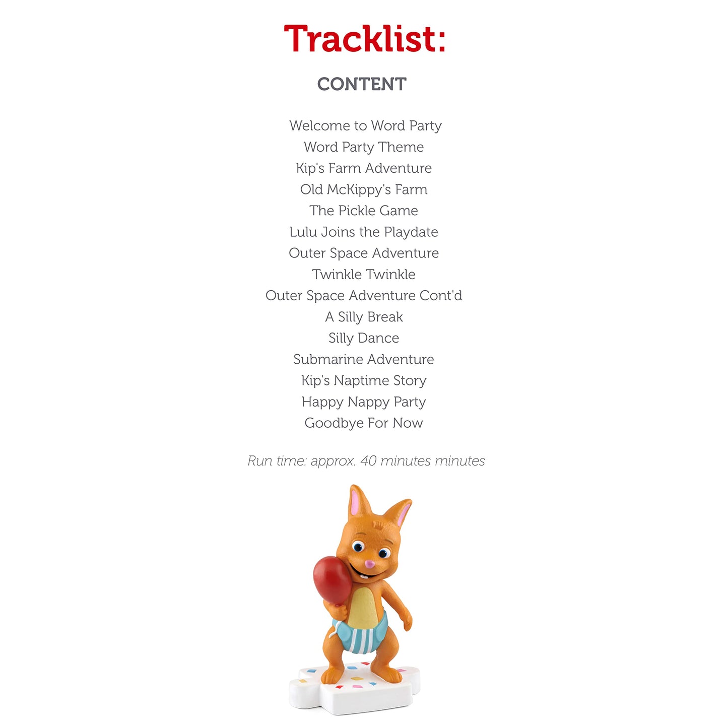 Tonies Kip Audio Toy Figurine From Word Party