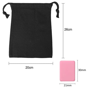GRACIAS Mahjong Tile Game Set - 66 Premium Pink Tiles (30mm) - Portable with Carry Bag - Animal and Food Patterns