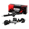 INJORA ProSteer Double Joint Axle Set for 1/24 Axial SCX24 - 40g Front & 22g Rear, Black, Aluminum