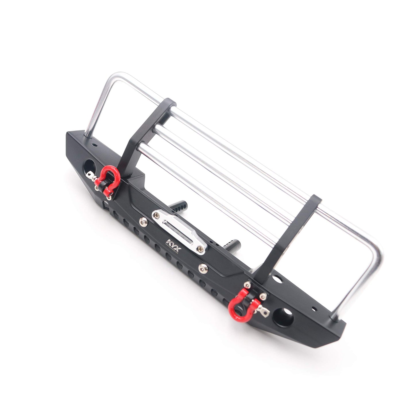 KYX Racing Alloy Front Bumper with LED Lights Upgrades Parts Accessories for RC Crawler Car Axial SCX10 II 90046 Traxxas TRX4 TR