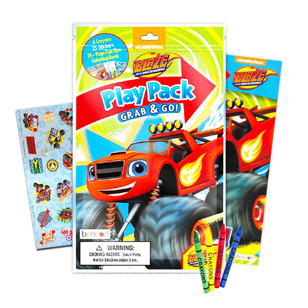 Blaze and the Monster Machines Coloring and Activity Book with Bonus Mini Cars Coloring Book with Stickers (Blaze Party Supplies
