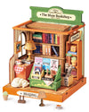 Rolife Diy Mini Building House Miniature Kit-The Muse Bookshop, Miniature Lifestyle Mini Bookshelf Decoration, Diy Hobbies/Gifts For Craftsman (The Muse Bookshop)