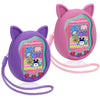 2pack Winceed Silicone Case for Tamagotchi Uni, Protective Cover for Tamagotchi Uni Protector Skin with Hand Strap (Pink+Purple)