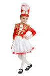 Dress Up America Drum Majorette Costume For Girls - Marching Band Uniform For Kids Red