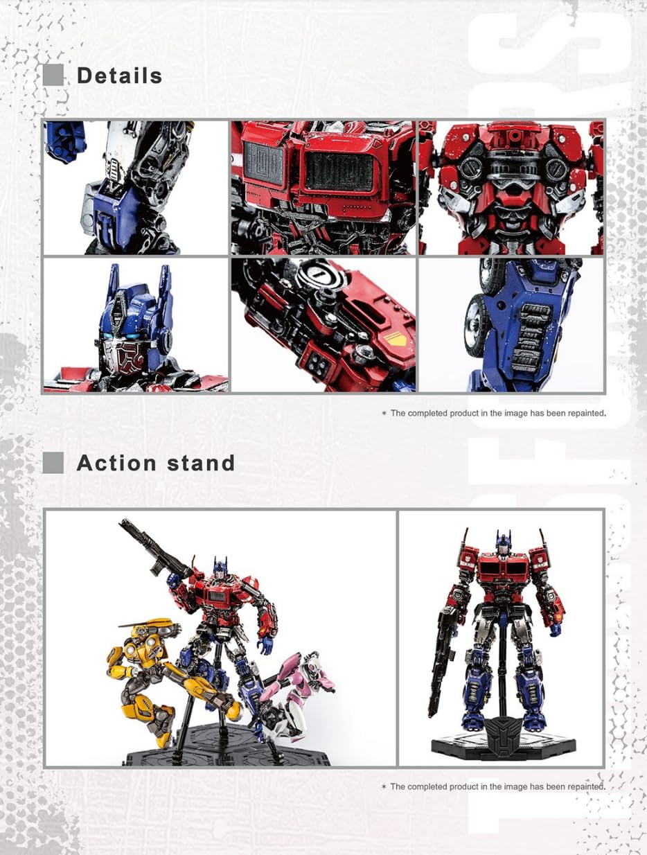 Transformers Optimus Prime Figure Model Kit - Freightliner Fla Cabover Easy To Assemble 3D Articulated Action Figure Pre Painted