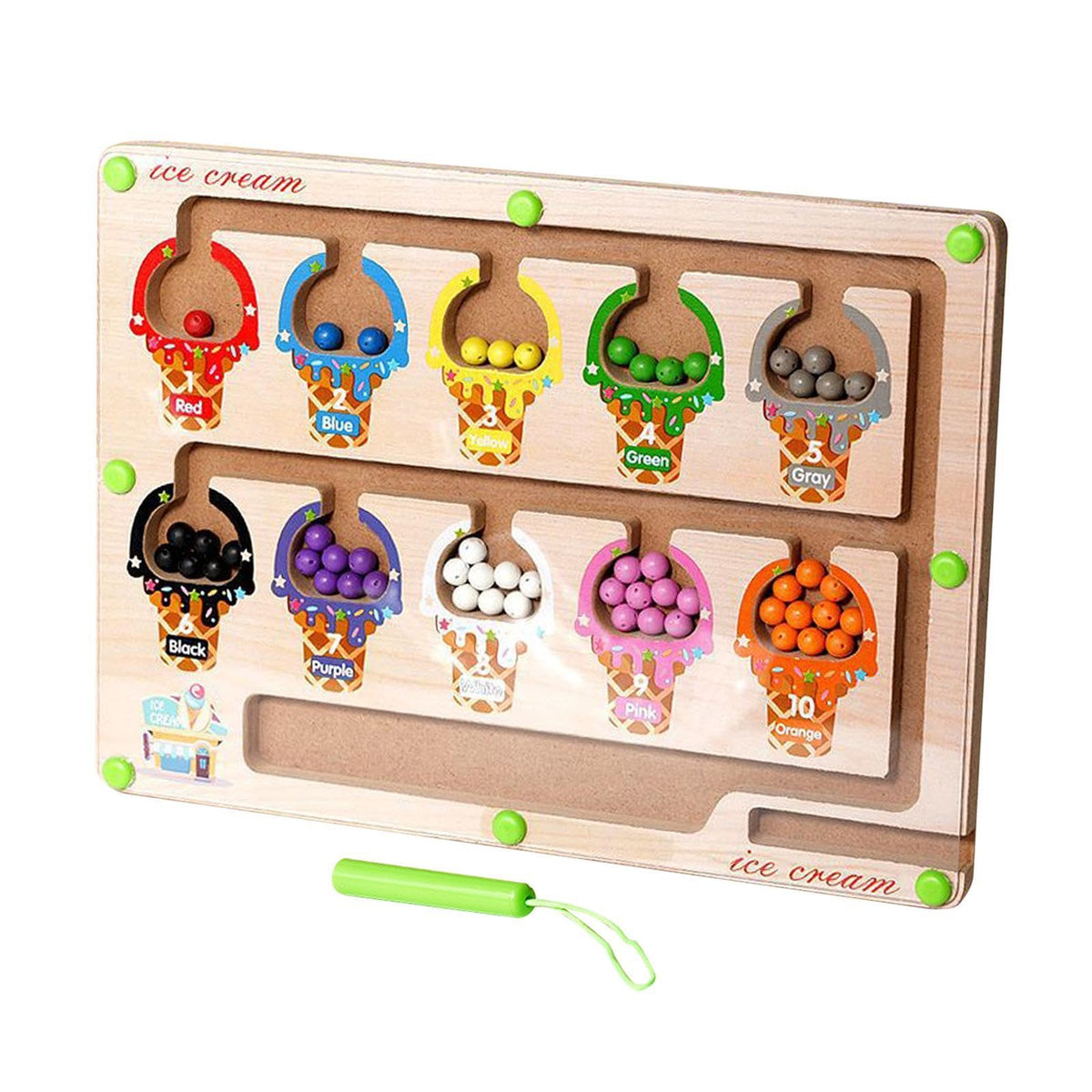Styleheaven Color And Number Maze Fine Motor Skills For Activity Teaching Aids Preschool