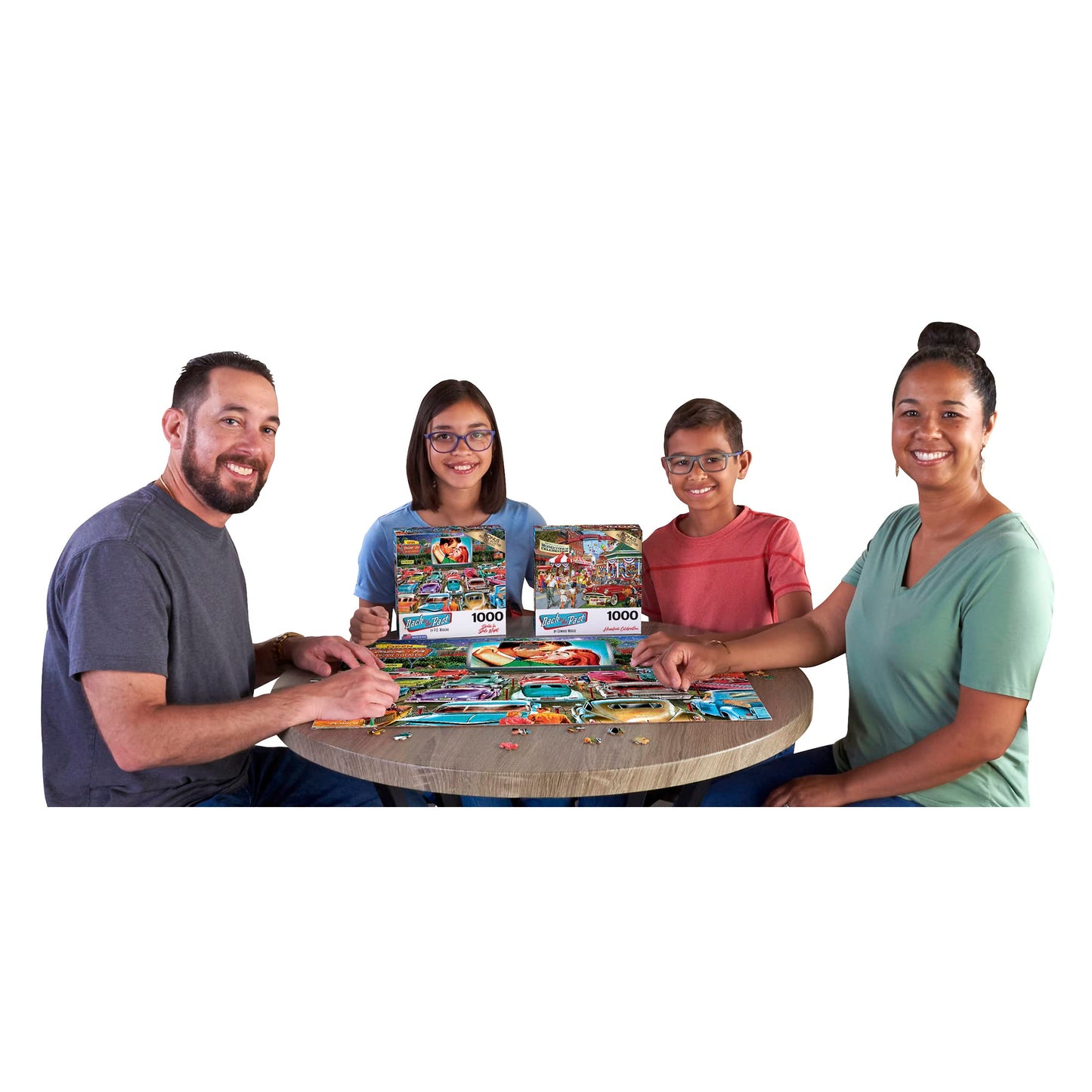 Roseart - Back To The Past - Drive In Date Night - 1000 Piece Jigsaw Puzzle For Adults