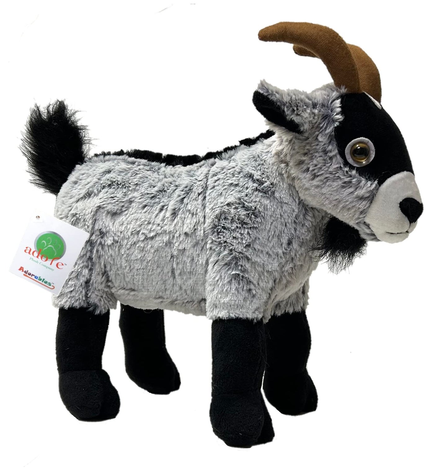 Adore Plush Company 15" Peewee Pygmy Goat Stuffed Animal Plush Toy - Anti-Stress, Soft Plastic, Perfect for Kids and Collectors