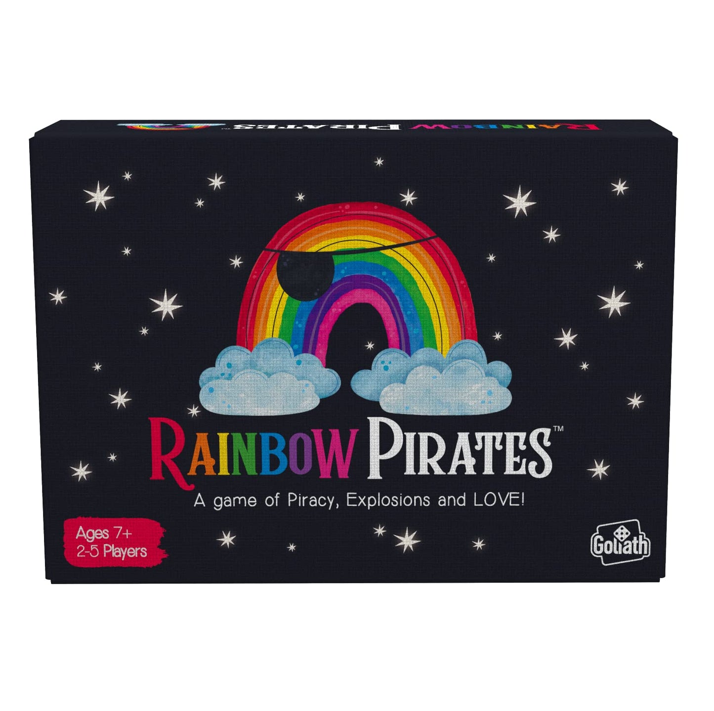 Goliath Games Rainbow Pirates: A Game Of Piracy, Explosions And Love! | Party Games | Card Games | For 2-5 Players | Ages 7+,Bla