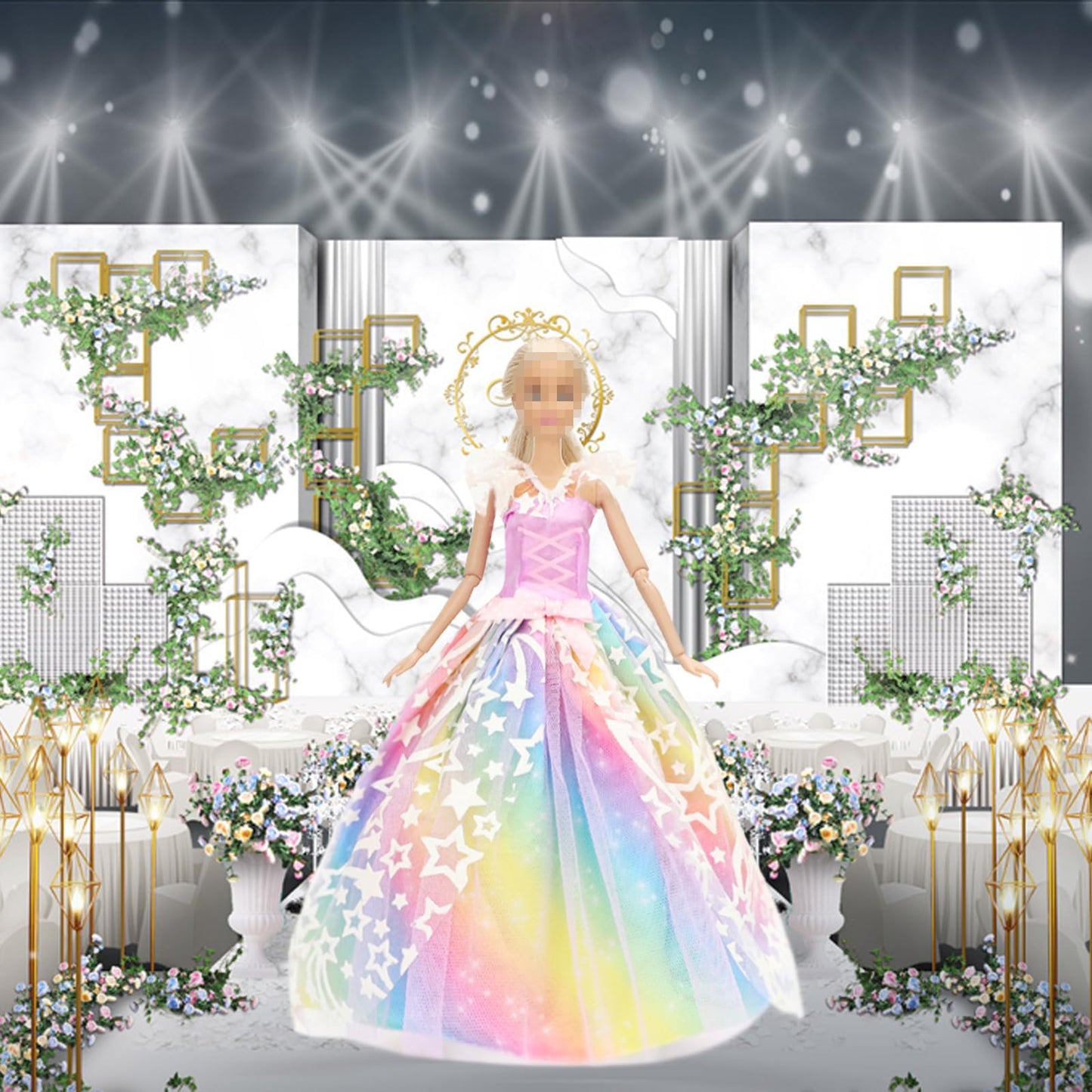Sotogo 12 Pieces Doll Clothes For 11.5 Inch Girl Doll Fashion Handmade Doll Dresses Wedding Dresses Evening Dresses Party Gowns Outfit