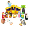Hotfun Lighted Nativity Set For Kids, Christmas Story Nativity Playset Figures, 17 Pcs Childrens Nativity Set With Baby Jesus Ma