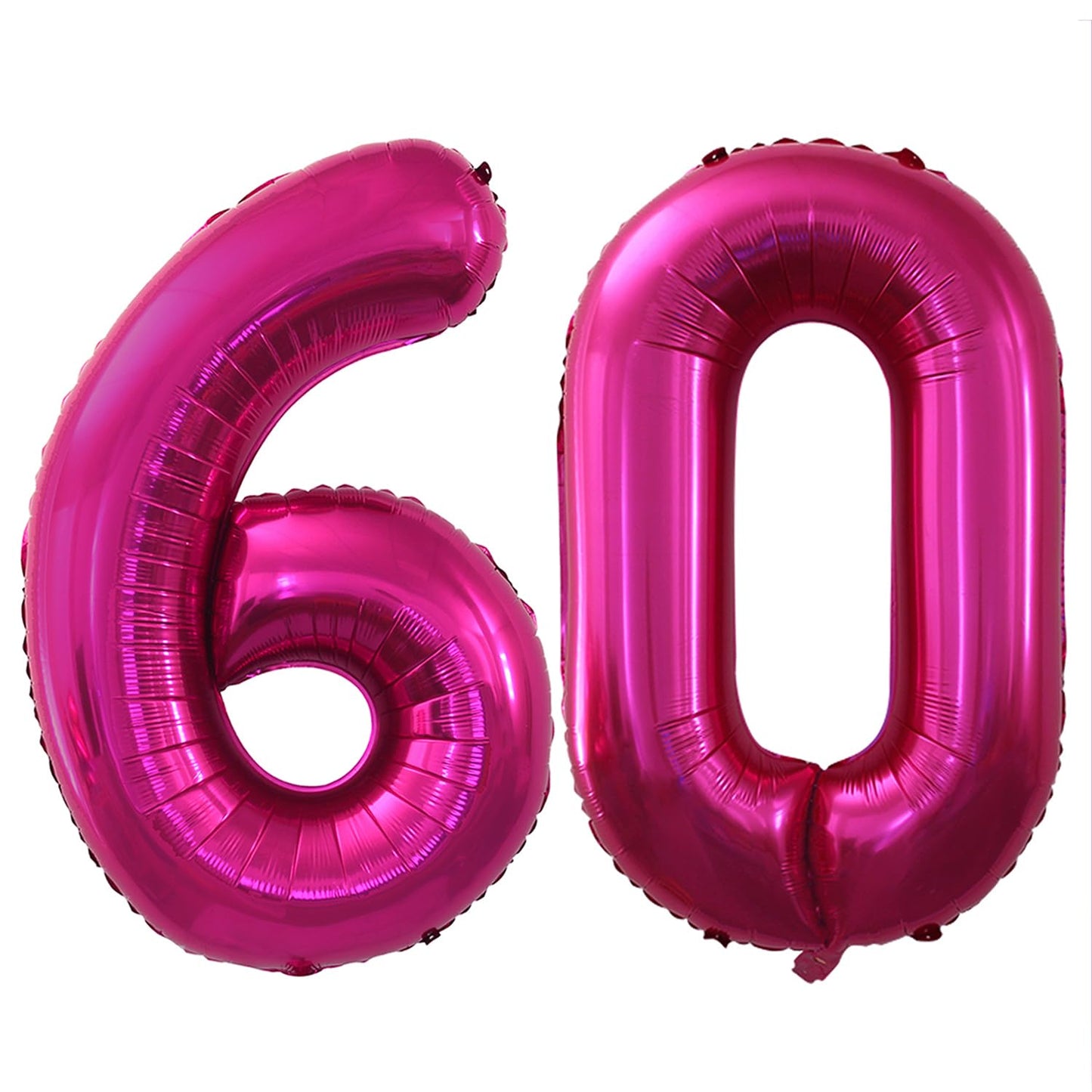 Goer Number 60 Balloons For 60Th Birthday Party Decorations,42 Inch Jumbo Foil Helium Balloons For 60Th Anniversary (Bright Peach)