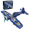 Riceblock Military F4U Plane Building Sets, Ideal Holiday New Year Gift, Great Army Airplane Aircraft Model For Boys Kids,867 Pi