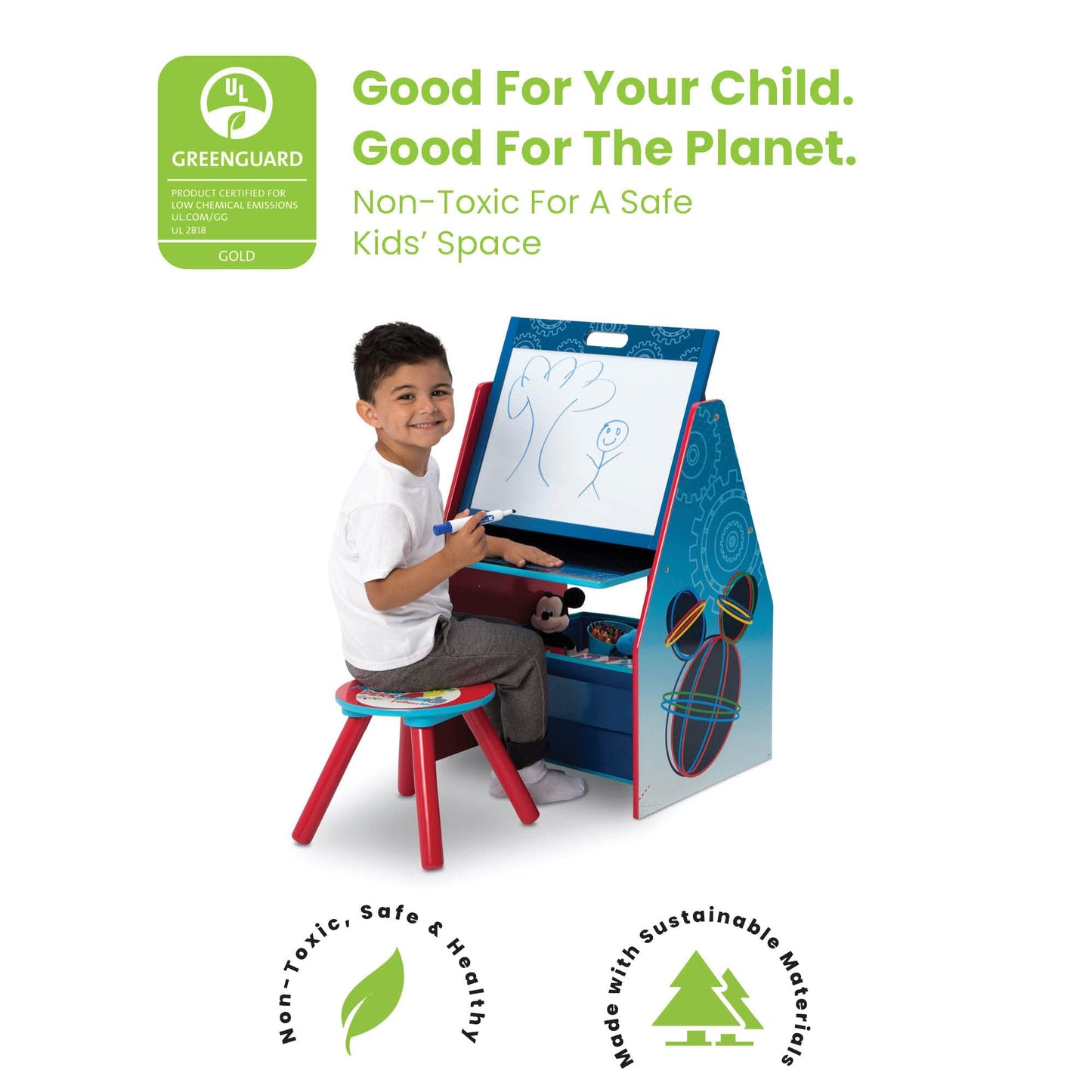 Delta Children Easel and Play Station, Disney Mickey Mouse