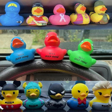10Pcs Duck Plug - Rubber Duck Mount,Flock Locker Rubber Duck Holder For Jeep Dash And Fixed Display,Gift For Jeep Loverincludes