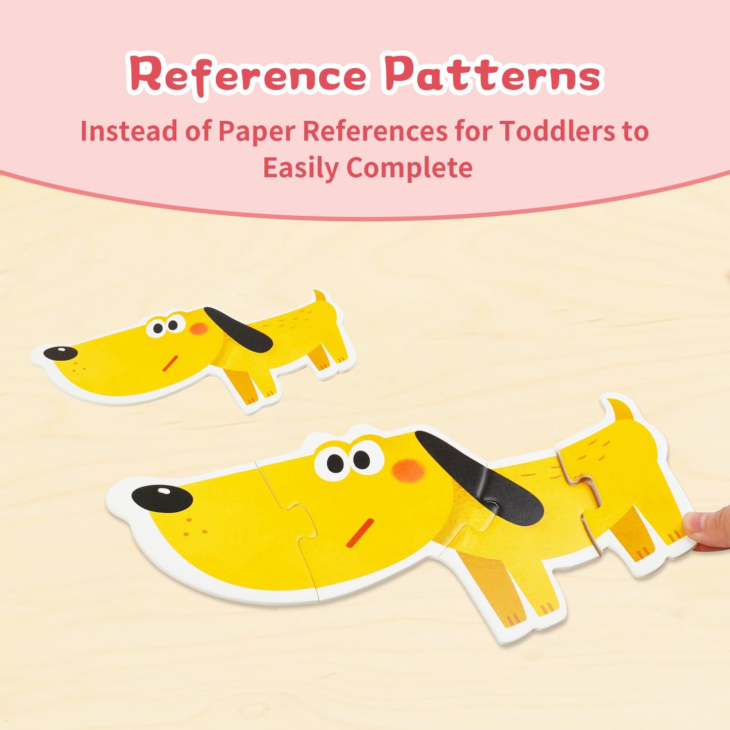 Toi Large Piece Toddler Puzzles For 2-4 Years Old, 4 Packs Beginner Puzzles For Toddlers, Kids Big Shape Preschool Learning Puzz