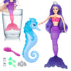 BETTINA Color Change Mermaid Doll Playset - Purple Hair, Color-Changing Tail, Includes Seahorse & Accessories