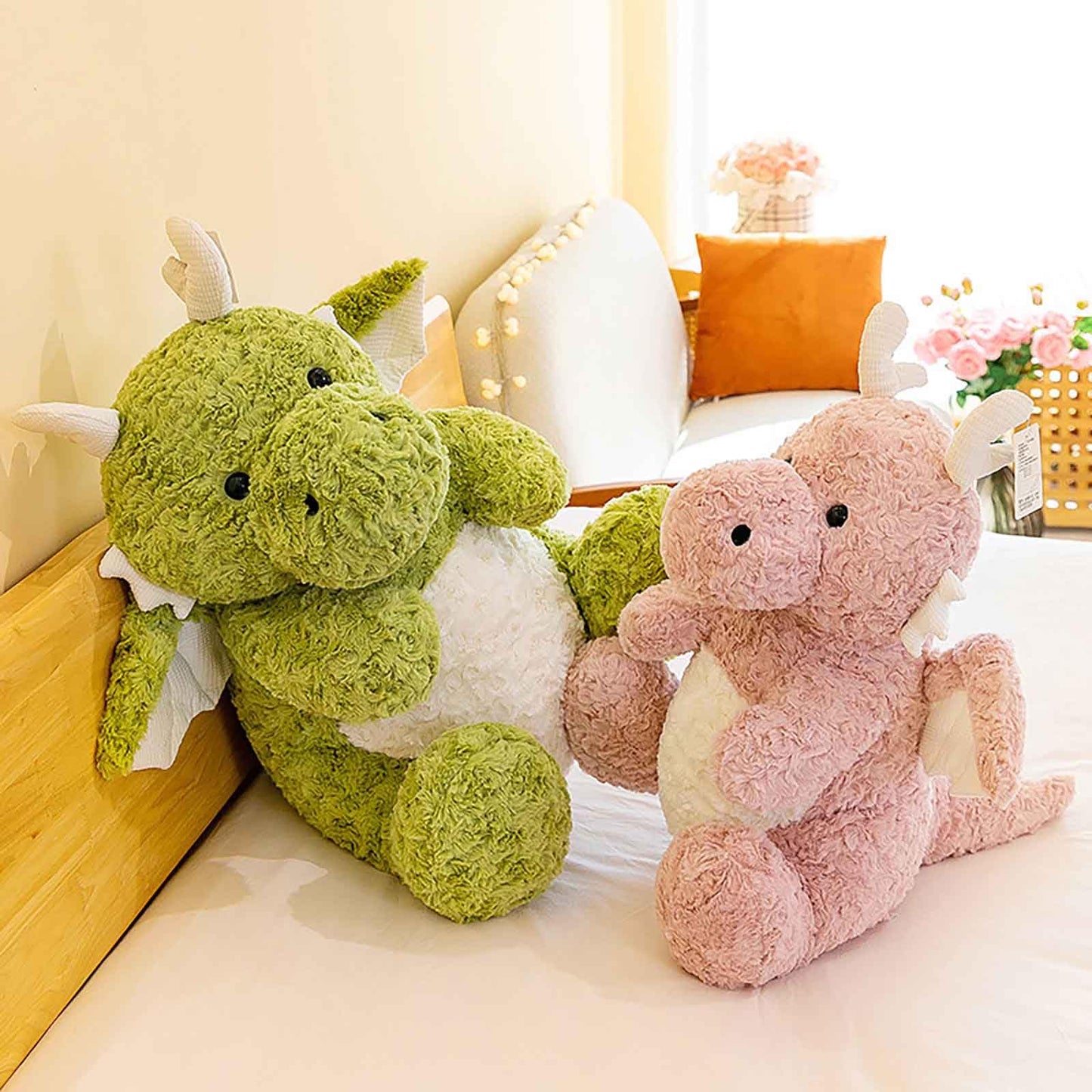 2 Pack 9 Dragon Stuffed Animal Cute Dragon Plush Toy Birthday Gifts for Kids Boys Girls