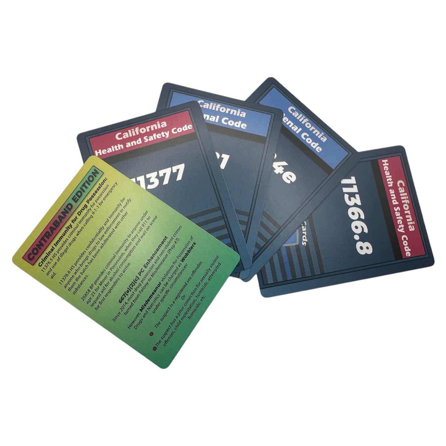 Cop Cards: enhanced Flashcards for Law Enforcement - Learning Aid or Police Gift (California Contraband Edition)