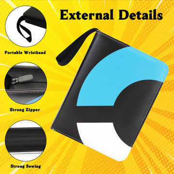 Card Binder 4-Pocket 400 Pockets Fashion Design Trading Card Holder for Sports Card enhanced Card Book Sturdy Card Holder (Blue 400 Card)