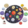 Zeoddler Upgrated Solar System Puzzle, Kids Toys For 3-6, Wooden Space Toys For Kids, Planets For Kids Preschool Learning Activities, Gift For Boys, Girls