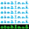 WOZADU 40 PCS Luminous Mini Resin Water Elves Figurines for Dollhouse Decoration Tiny Ghost Resin Miniature Things for Fairy Garden Micro Landscaping Decoration Cake Toppers Decor