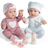 Enjoyin 12'' Twins Baby Doll Playset - Boy & Girl Dolls, Vinyl & Fabric, Pink & Blue, Includes Accessories, Ideal for Ages 3+