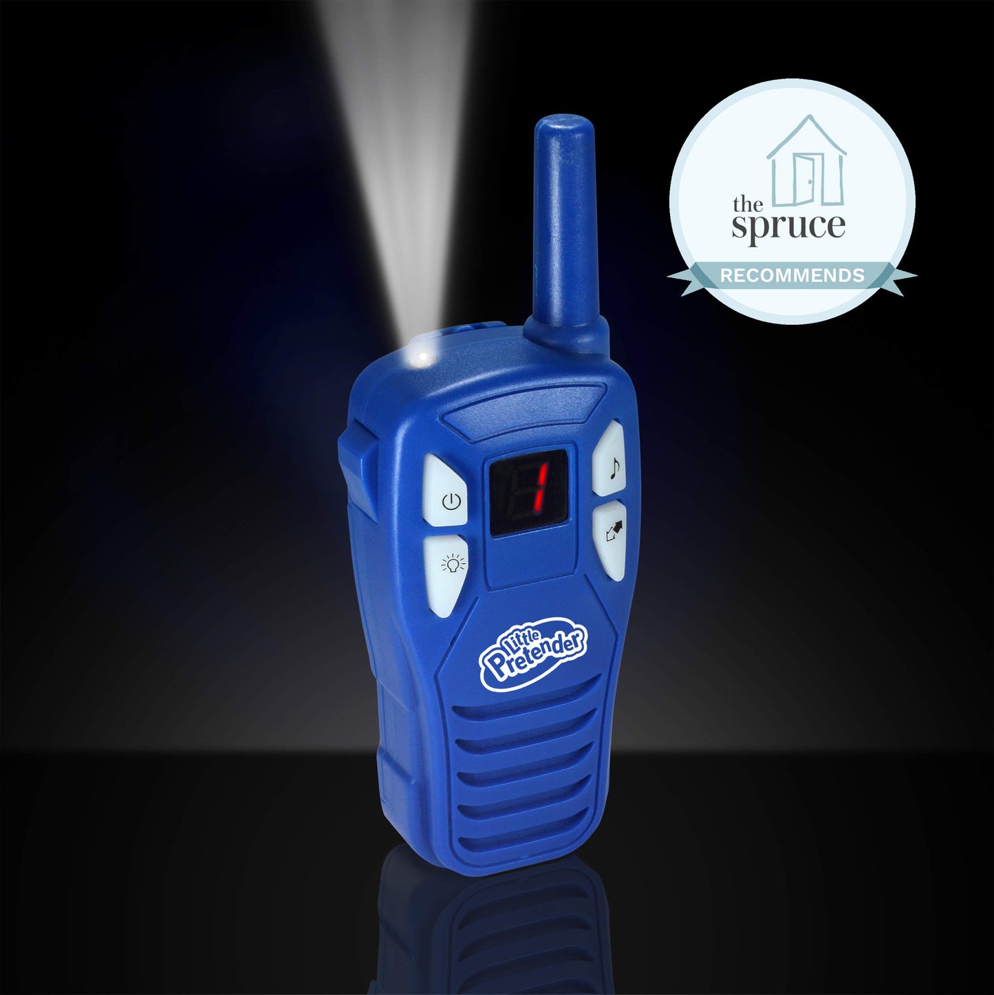 Little Pretender - 2 Pack Walkie Talkies For Kids, 2 Mile Range, 3 Channels, Includes Built In Flash Light | Kids Walkie Talkies