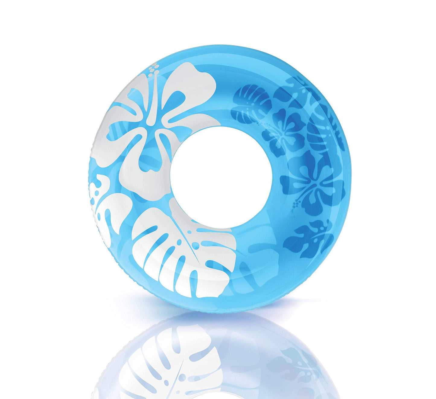 Intex Colorful Transparent Inflatable Swimming Pool Tube Raft (3 Pack) | 59251Ep