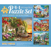 Bits And Pieces – 4-In-1 Multi-Pack 300 Piece Jigsaw Puzzles For Adults – Scenic Beauty Collection By Alan Giana, Completed Puzzle Size: 16' X 20'