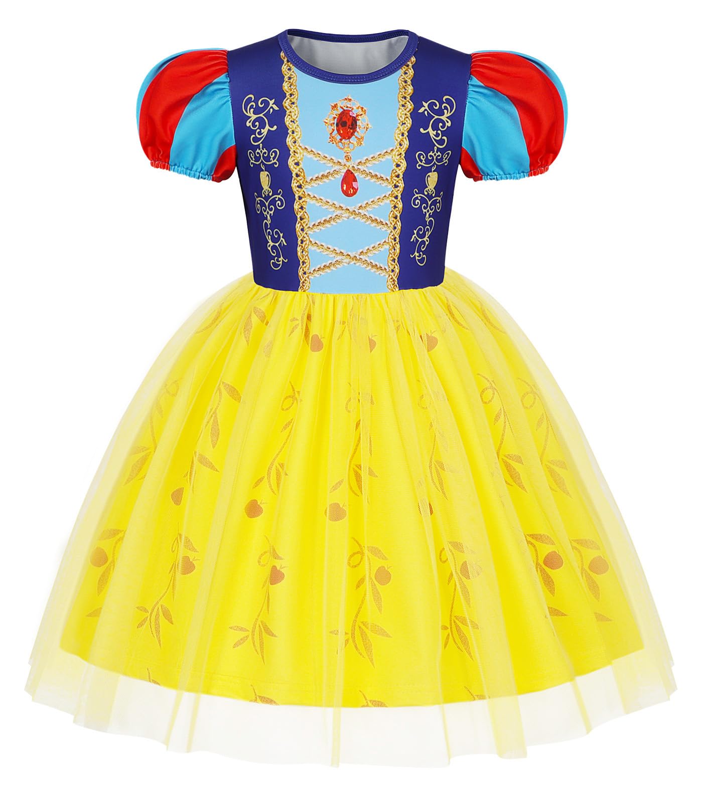 Benylion Princess Dress For Girls Halloween Fancy Party Snow Princess Dress Up Kids Role Play Outfits Birthday Gift For Toddlers
