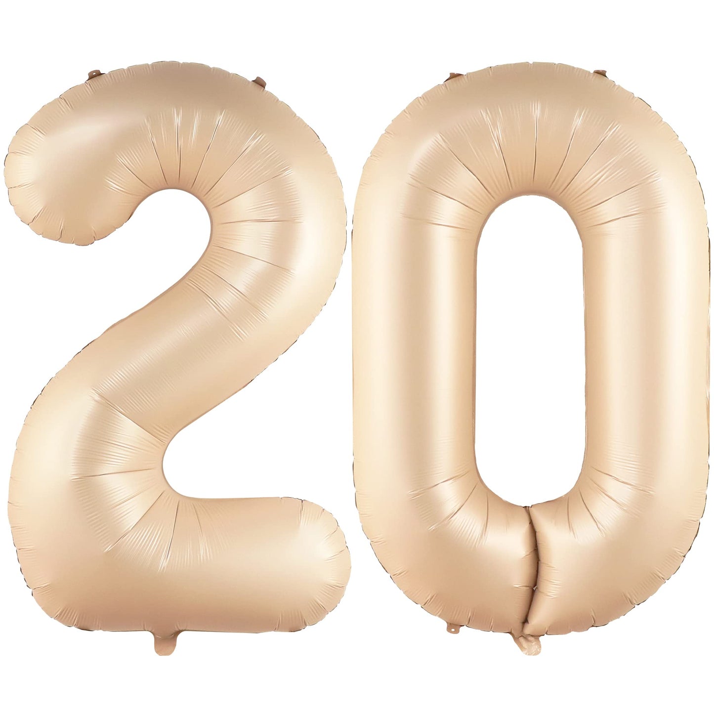 Katchon, Gaint Caramel 20 Balloon Number - 40 Inch | Creme 20 Balloons For 20Th Birthday Decorations | Number 20 Balloons | 20 Number Balloons For 20Th Anniversary Decorations | 20 Birthday Balloons