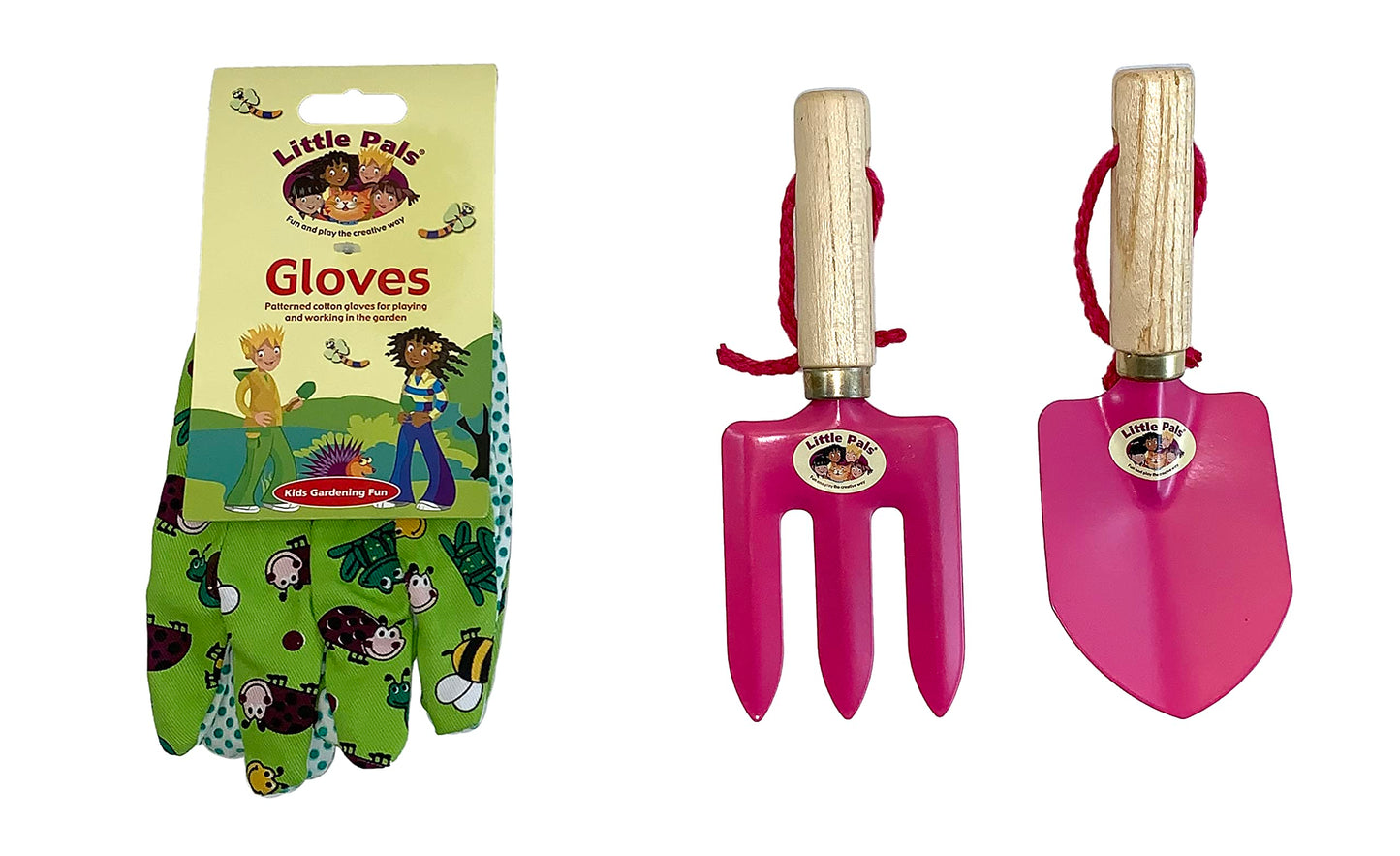 Tierra Garden 7-Lp463 Little Pals Kids Tool Pouch Kit, Pink