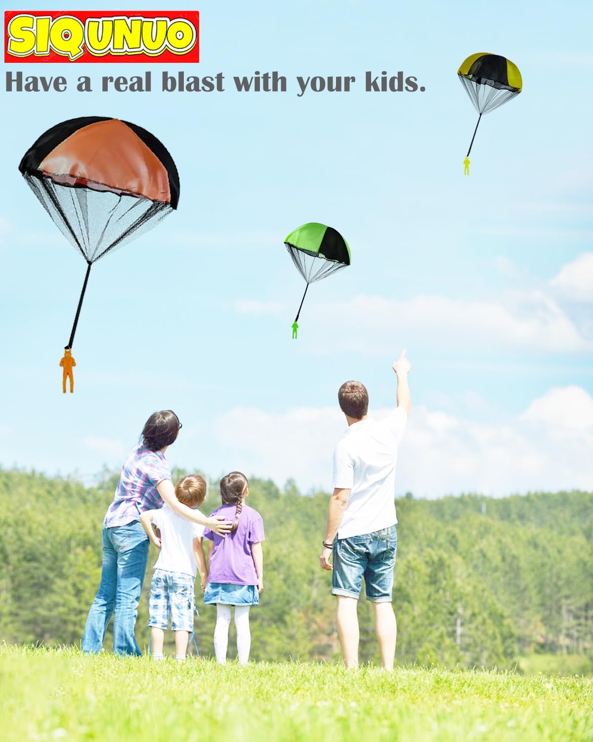 Parachute Toys For Kids, 6 Pack Tangle Free Outdoor Toys, Parachute Men For Kids, Small Toys For Kids Ages 4-8 9 10 11 12 Year O