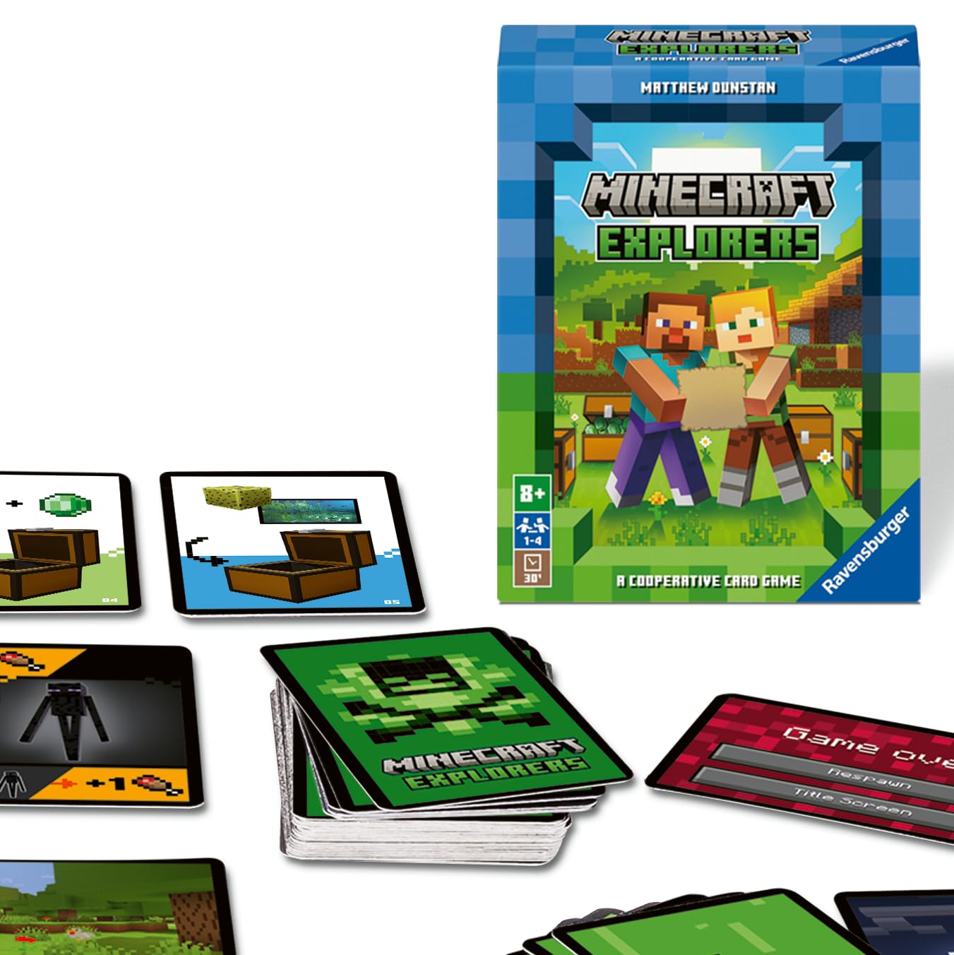 Ravensburger 21580 Minecraft Explorers - Cooperative Card Game For 2-4 People Ages 8 And Up