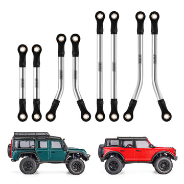 INJORA Stainless Steel Link Set High Clearance Links for TRX4M Upgrade Parts 1/18 RC Crawler Car