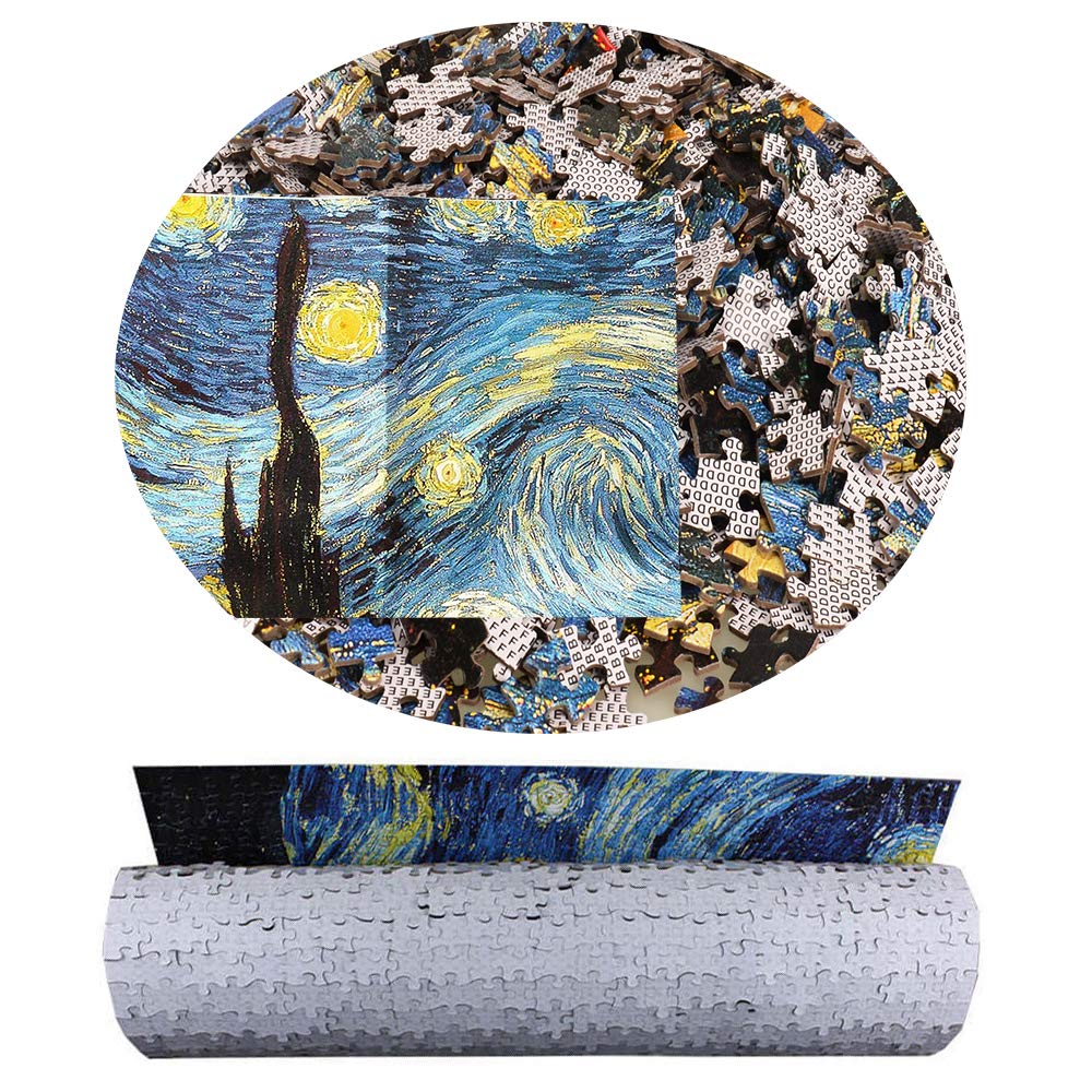 Beiwo Puzzle-Starry Night By Vincent Van Gogh Jigsaw Puzzles, 1000 Piece Puzzles For Adults And Kids (Starry Night, Square-1000 Pieces)