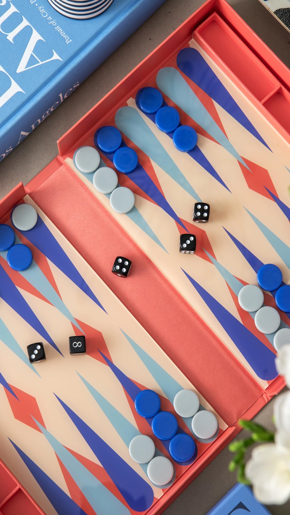 PrintWorks Womens The Art of Backgammon, Red, One Size