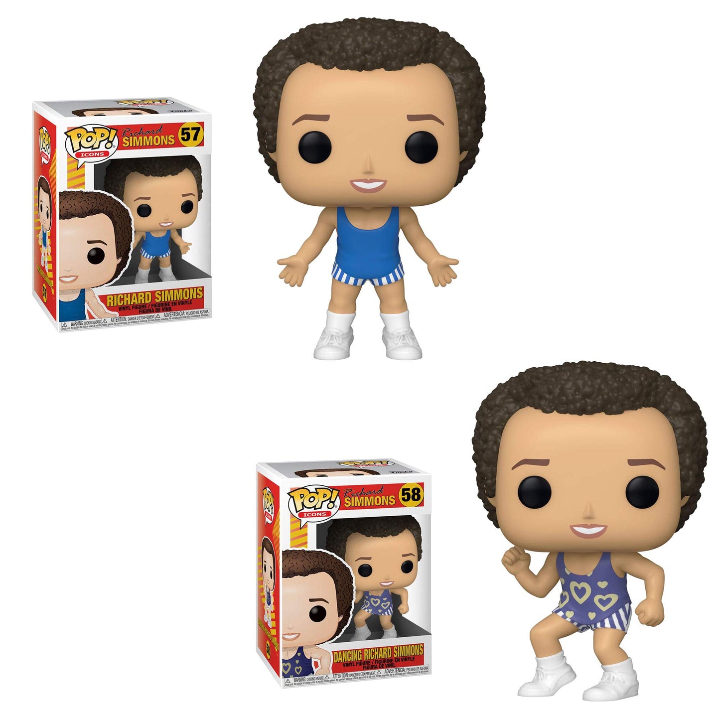 Funko Icons: Pop! Icons Collectors Set 3 - Richard Simmons, Dancing Richard Simmons