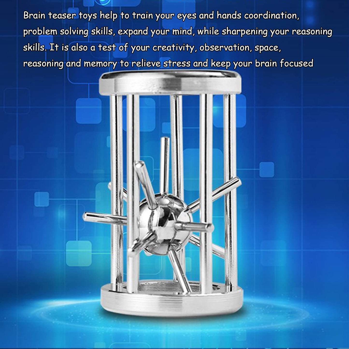 Roseflower 28 Pcs Iq Test Puzzle Metal Wire Puzzles Mind Game Educational Toys High Difficulty Brain Teaser Puzzle Toy For Kids