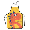 Popologa Dinosaur Apron For Girls Boys Kids Cooking Painting Aprons Art Smock Supplies Toddler