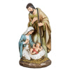 Joseph'S Studio By Roman - Holy Family Figure, Christmas Scene, Carved Wood Look, 8' H, Resin And Stone, Tabletop Or Desk Display, Decorative, Collection, Durable, Long Lasting