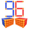 EKIND 9.5cm Foam Darts Compatible for Nerf advanced Mega Series 96-Dart Refill Pack (Red & Blue)