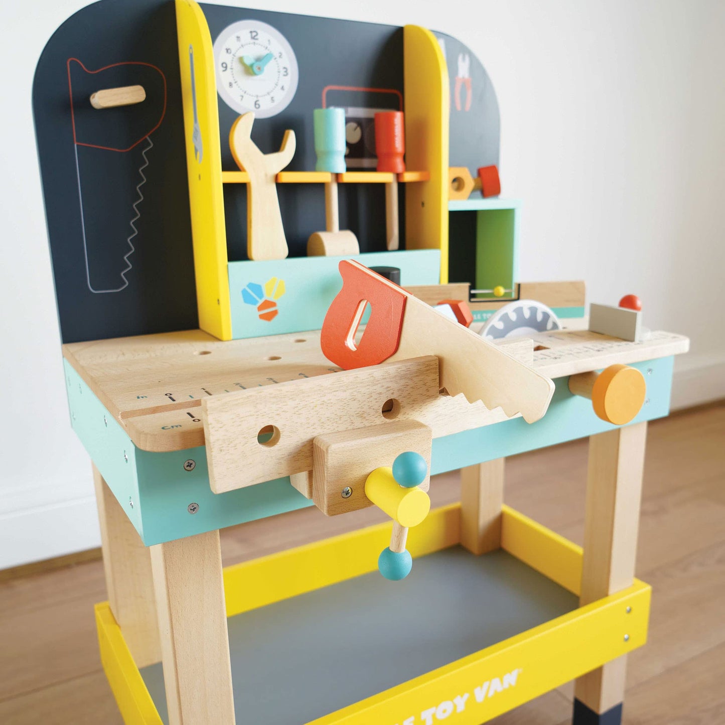 Le Toy Van - Wooden Toy Work Bench Set | Large Educational Construction Set For Role Play | Pretend Play Wooden Tools - Suitable For 3 Year Olds+